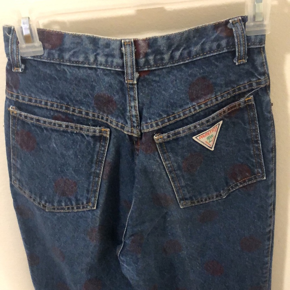 Vintage polka dot jeans